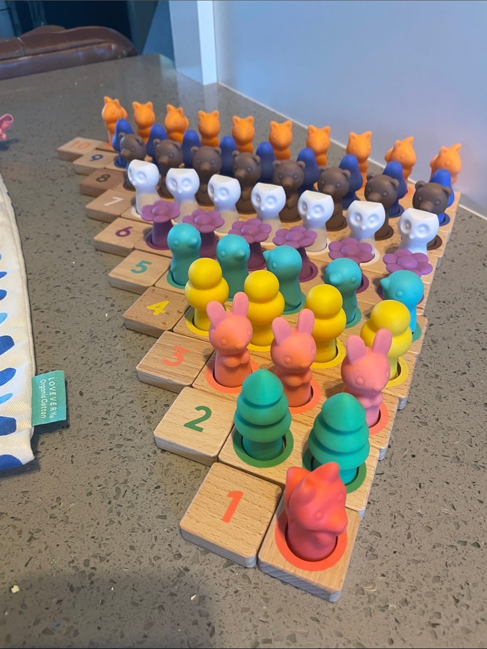 Lovevery Montessori Math Bars & Number Tiles - Picture 3 of 3